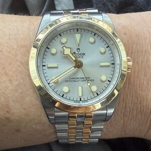Tudor Silver and Gold Chronometer Watch